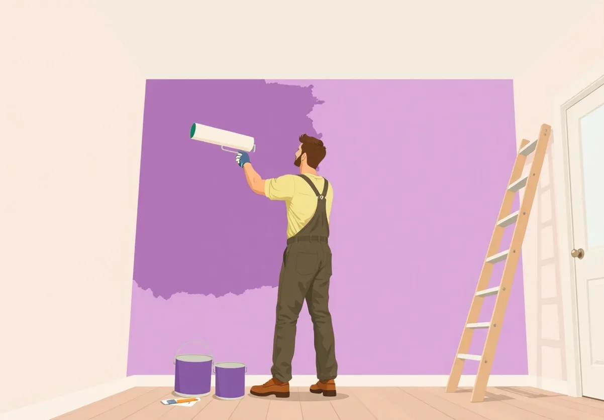Peintre Amboise 37400 en intervention sur un chantier