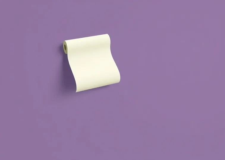 Pose de papier peint, rouleau et brosse à maroufler